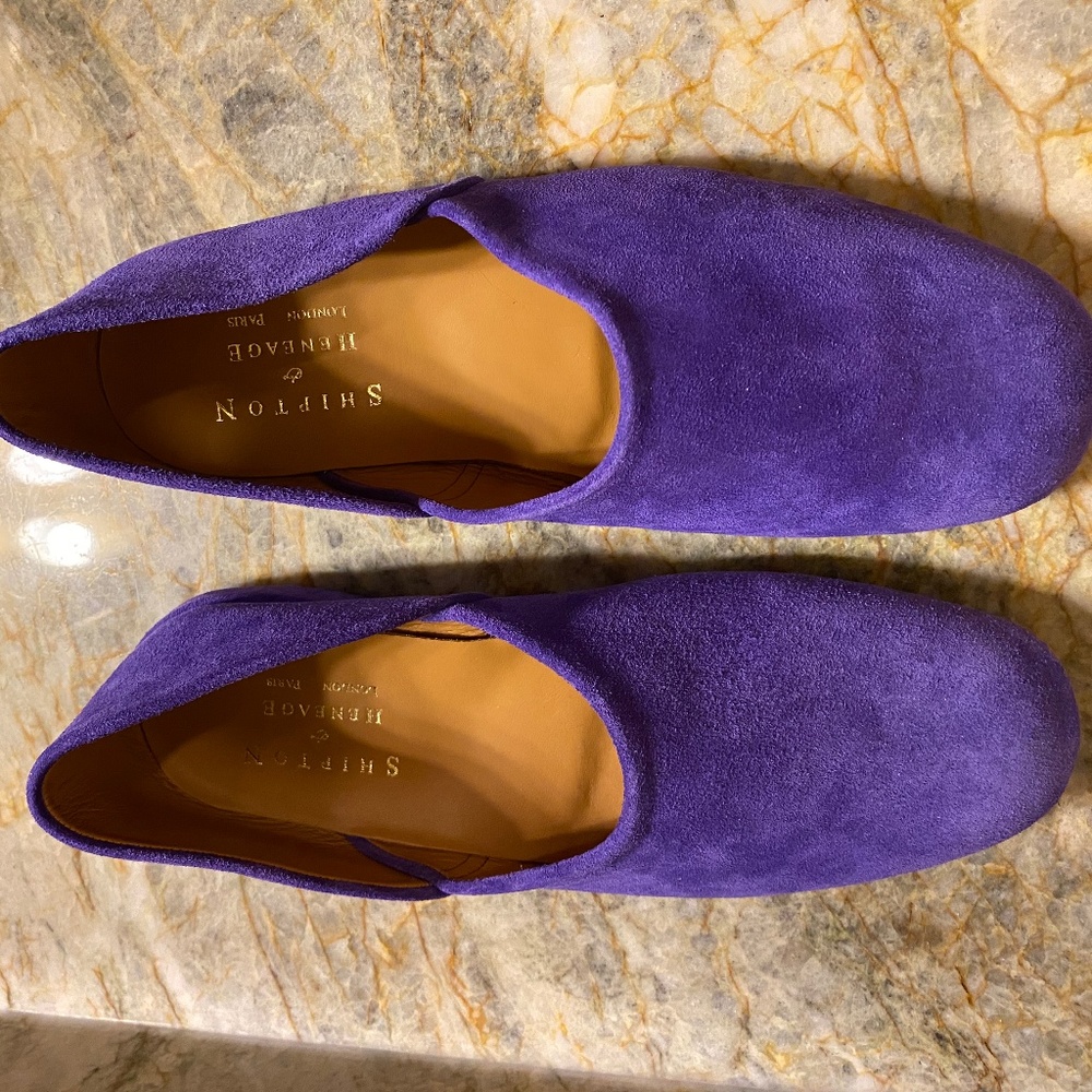 Men's Shipton Heneage purple slippers